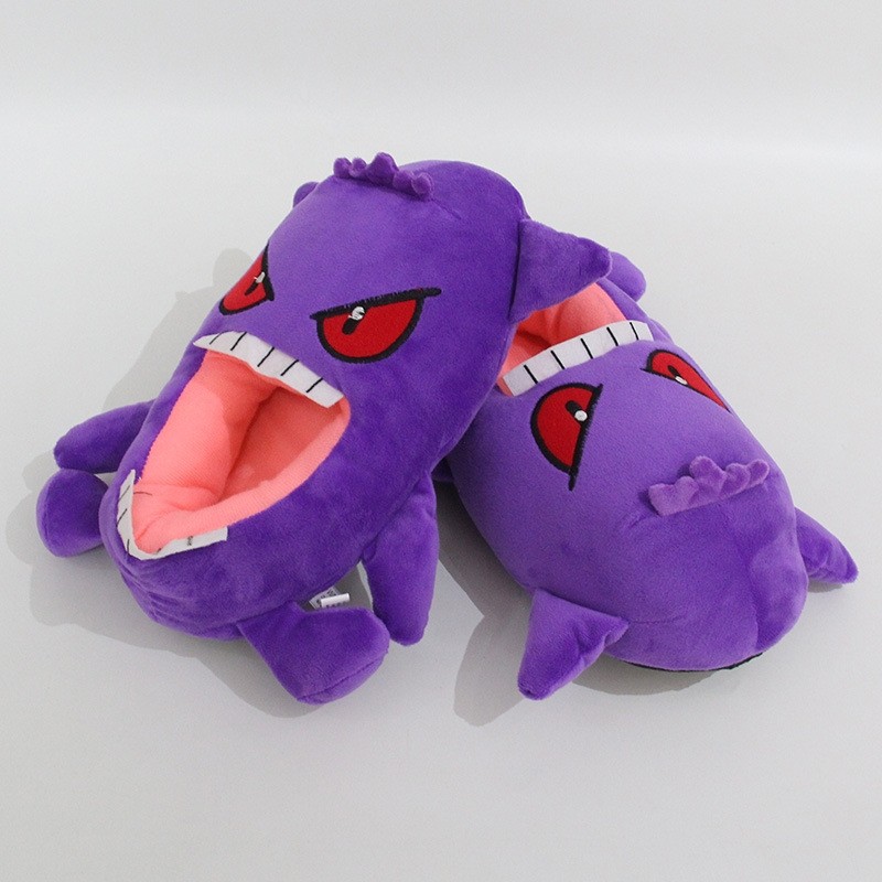 Gengar Funny Couple Indoor Stuffed Leisure Warm Slippers Quality Onesie Store.
