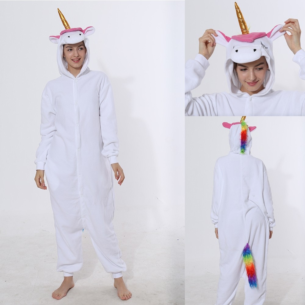Unicorn Pajama Onesie Kigurumi Jumpsuit Pegasus Costume_y