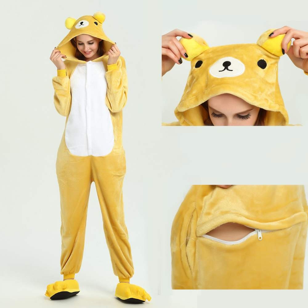 Buy Kigurumi Rilakkuma Bear Onesies Animal Pajamas For Adults in Quality  Onesie Store.